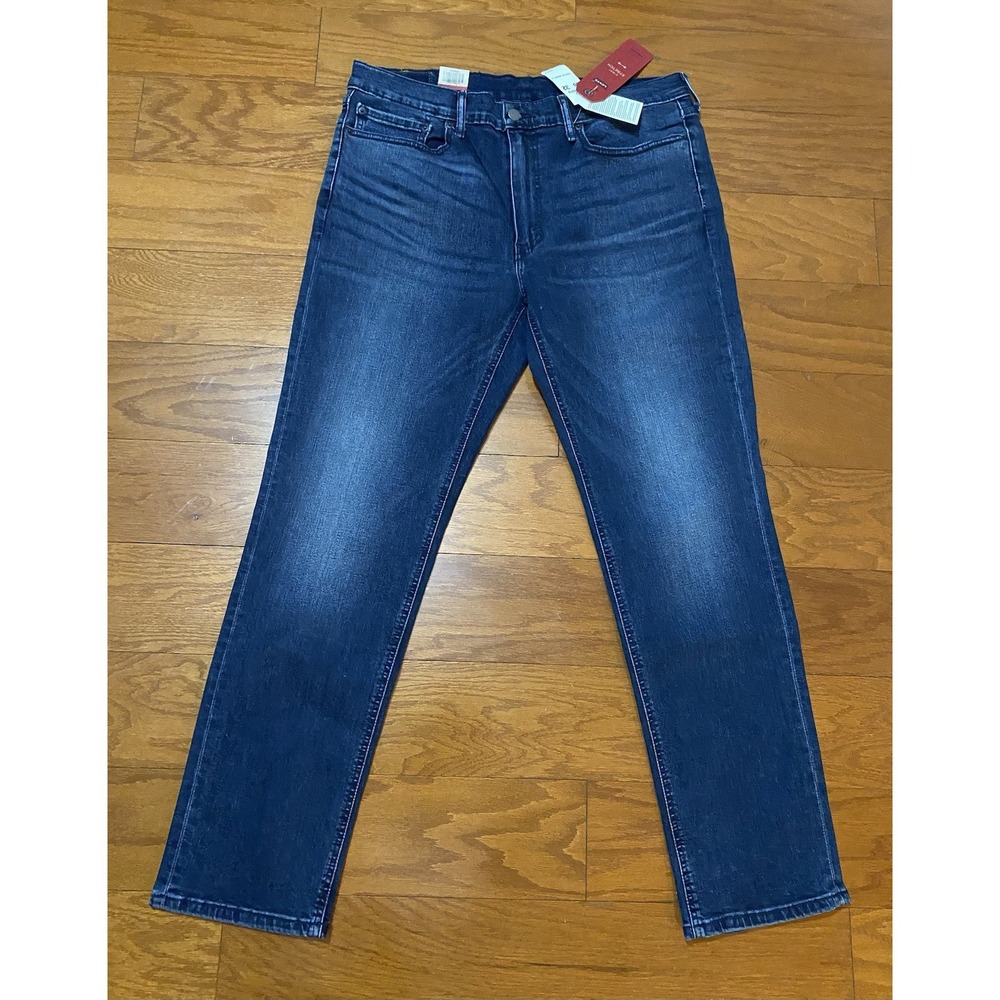 NEW Levis 541 Jeans Mens 36x32 Blue Dark Wash Premium Athletic Taper Fit Stretch